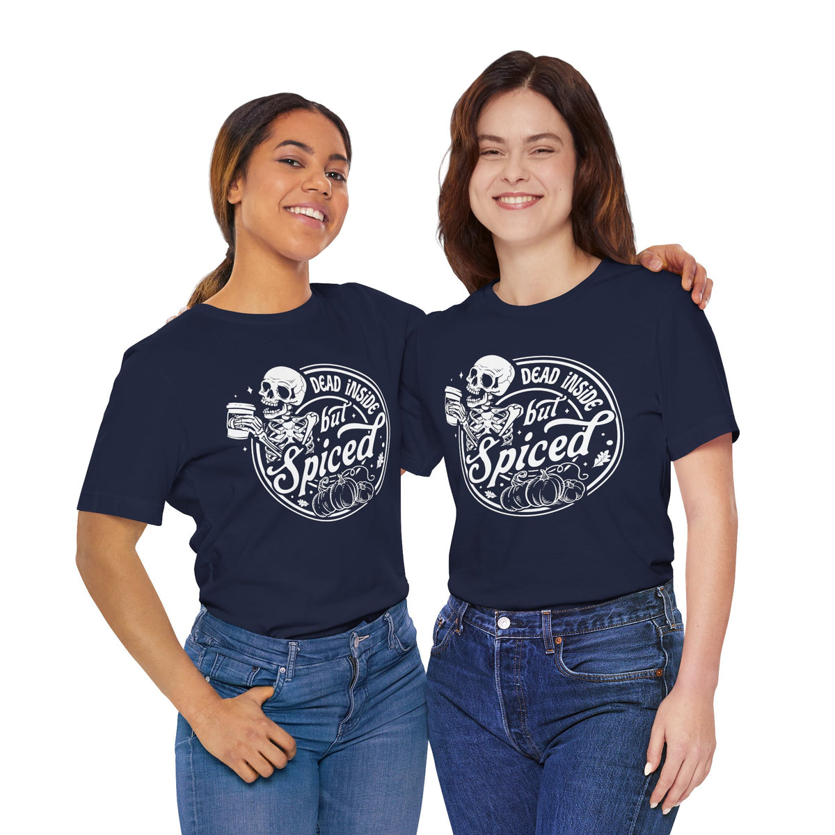 Dead Inside but Spiced Unisex Jersey Short Sleeve Tee
