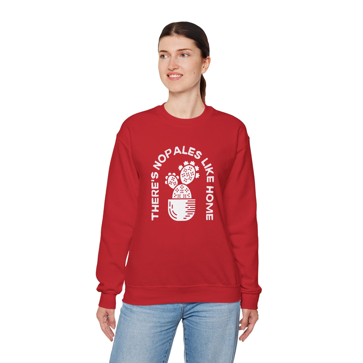 There's Nopales Like Home Unisex Heavy Blend™ Crewneck Sweatshirt