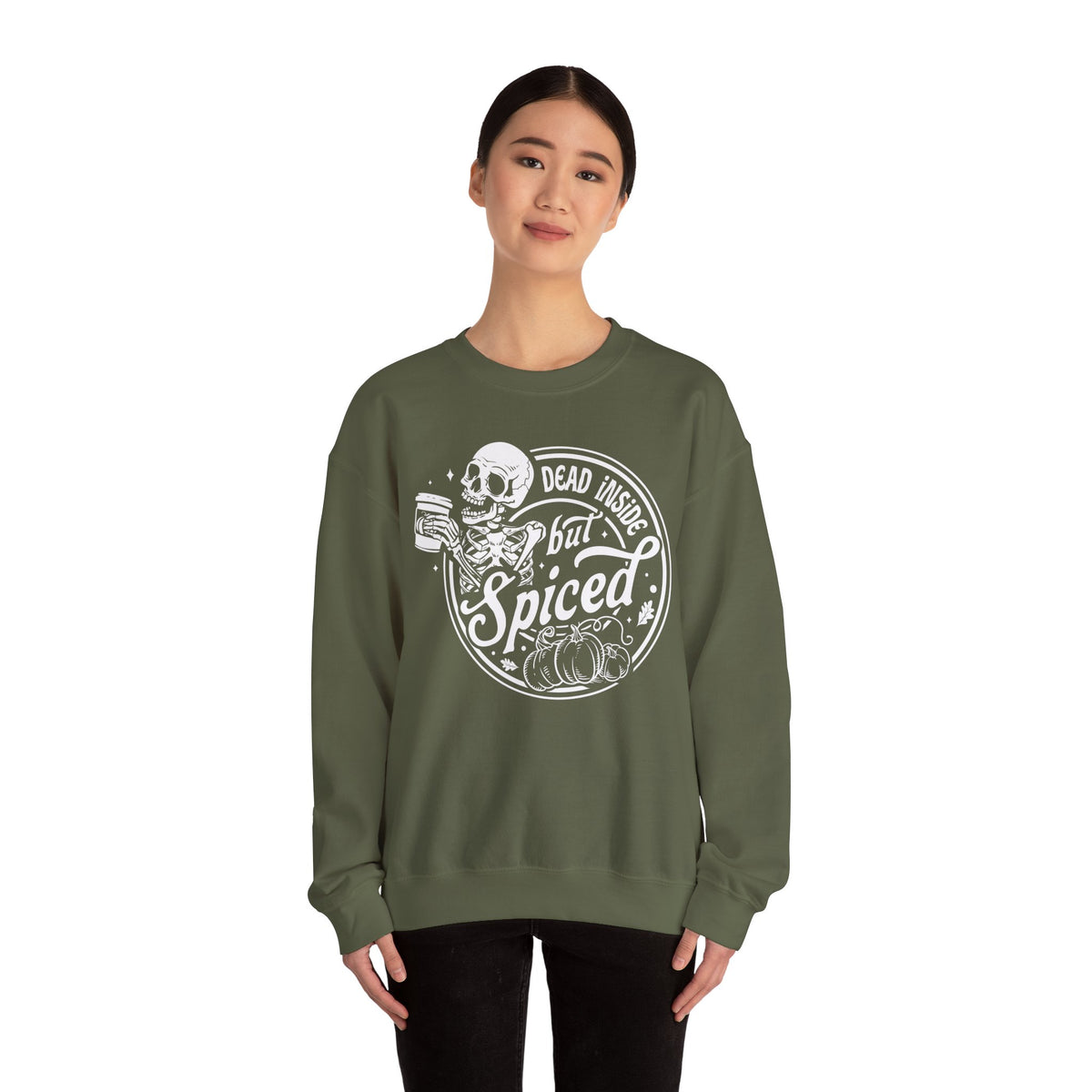 Dead Inside but Spiced Unisex Heavy Blend™ Crewneck Sweatshirt