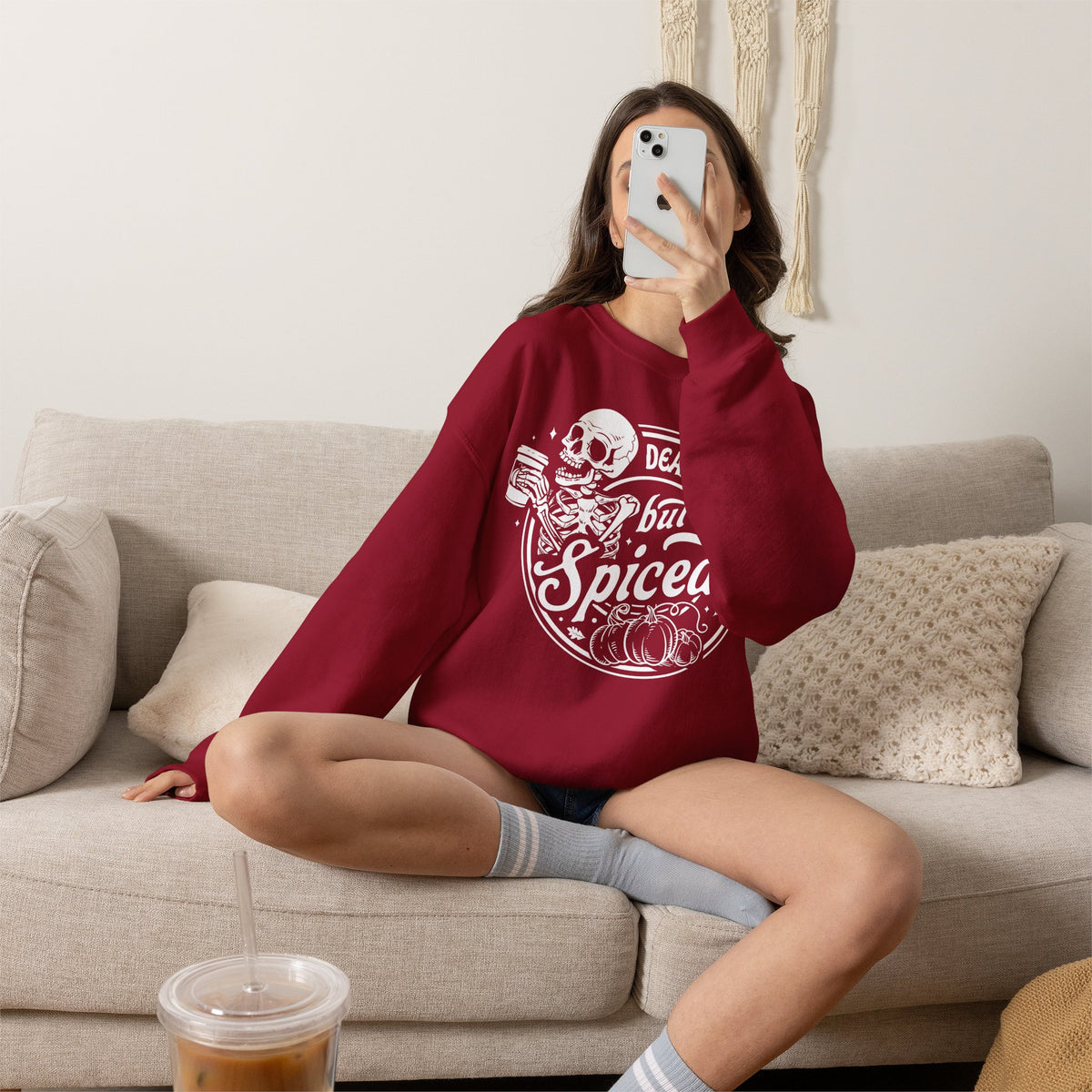 Dead Inside but Spiced Unisex Heavy Blend™ Crewneck Sweatshirt
