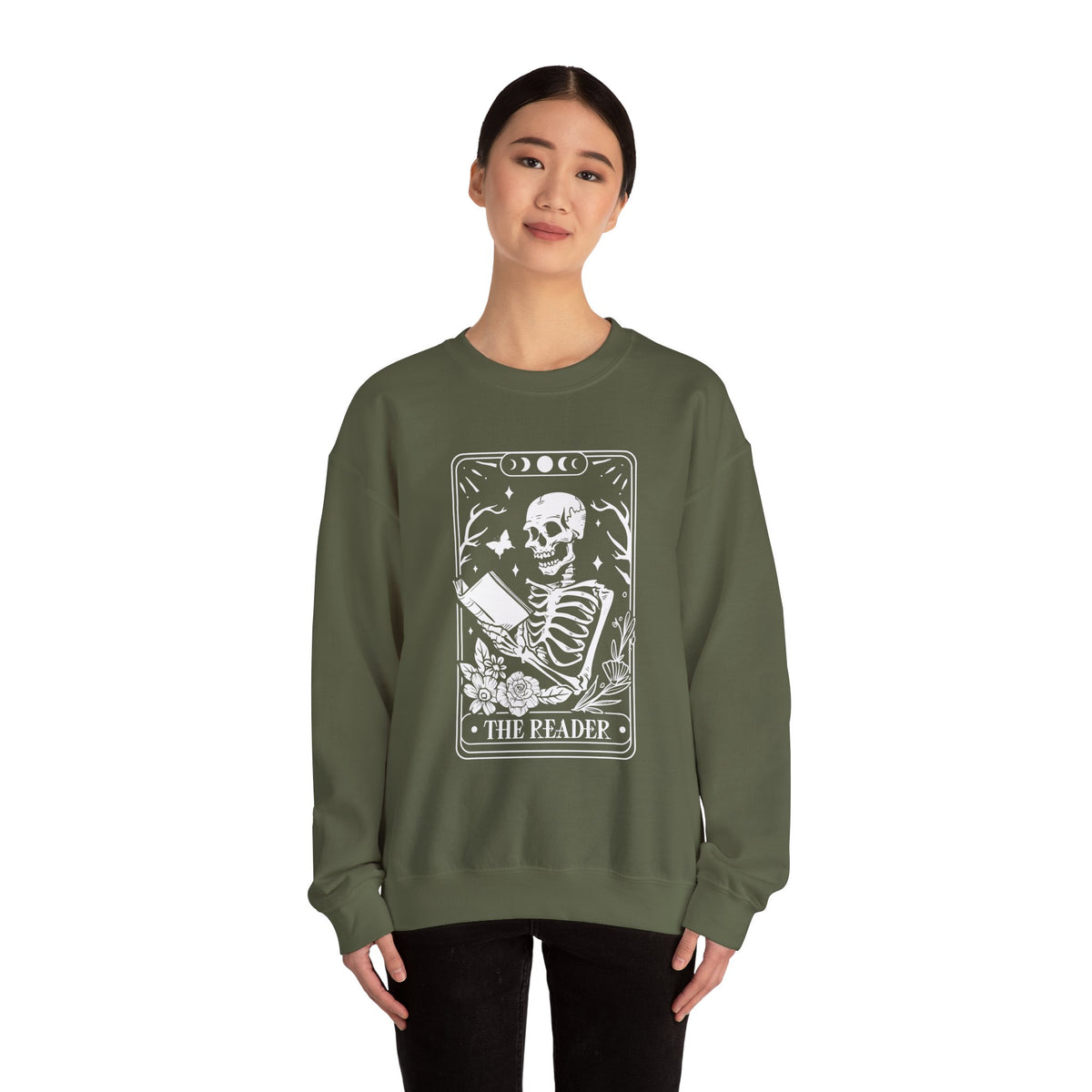 The Reader Tarot Unisex Heavy Blend™ Crewneck Sweatshirt