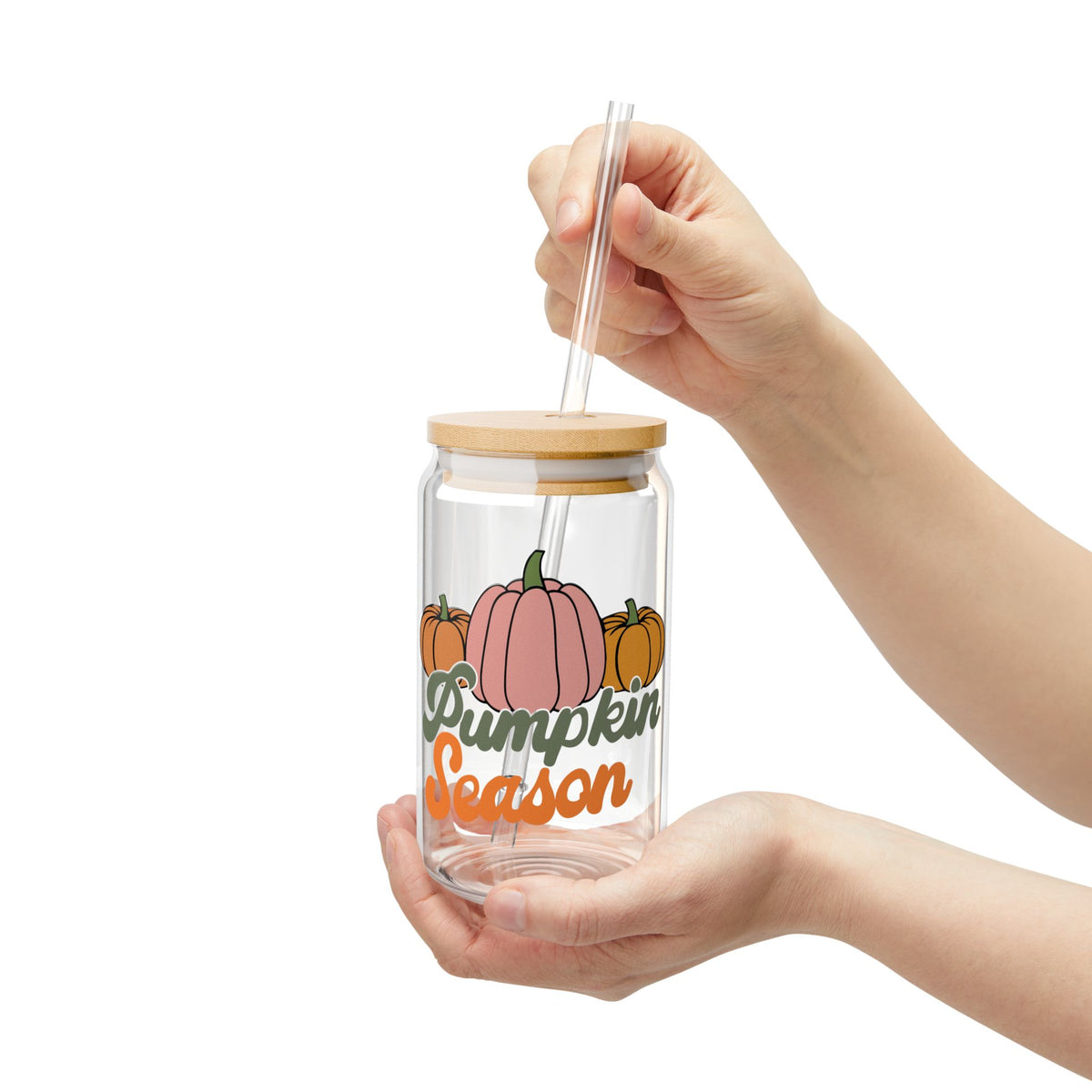 Pumpkin Season Sipper Glass, 16oz