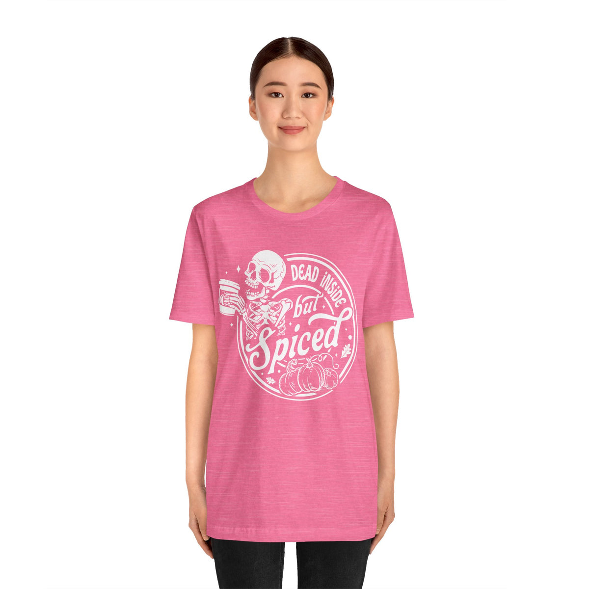Dead Inside but Spiced Unisex Jersey Short Sleeve Tee
