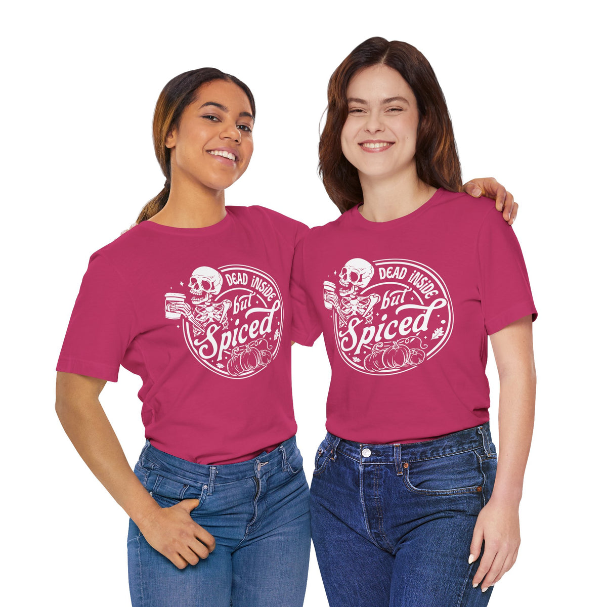 Dead Inside but Spiced Unisex Jersey Short Sleeve Tee