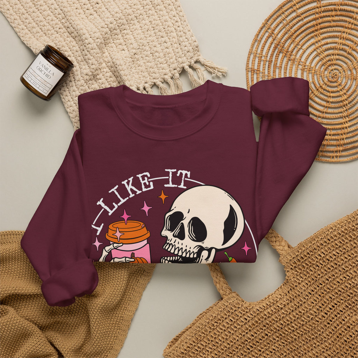 I Like It Extra Spicy Unisex Heavy Blend™ Crewneck Sweatshirt