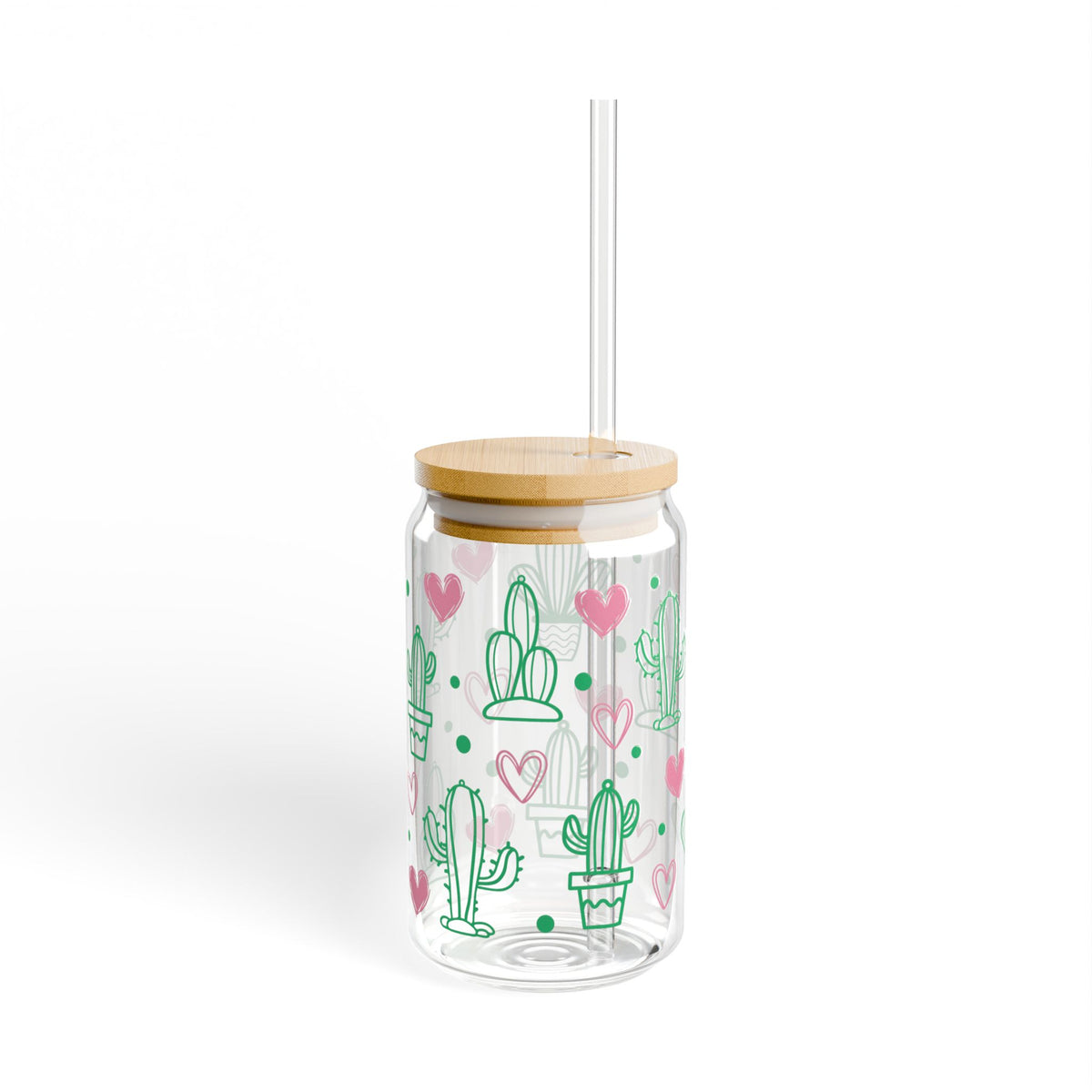 Cactus Love Sipper Glass, 16oz