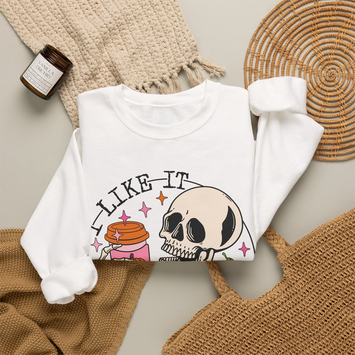 I Like It Extra Spicy Unisex Heavy Blend™ Crewneck Sweatshirt