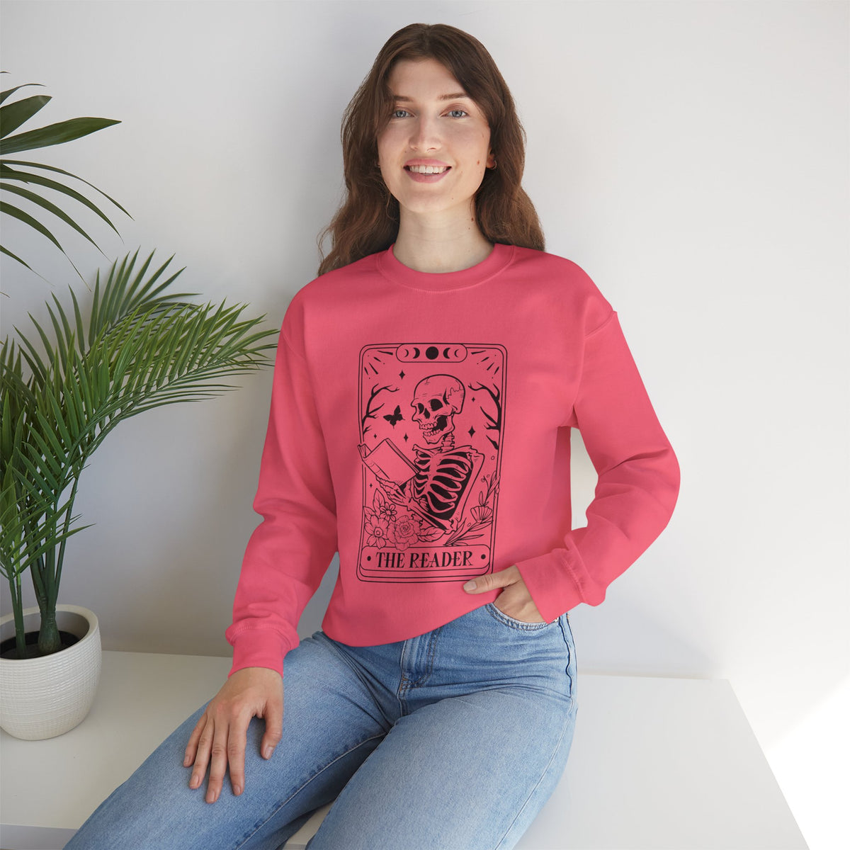 The Reader Tarot Unisex Heavy Blend™ Crewneck Sweatshirt