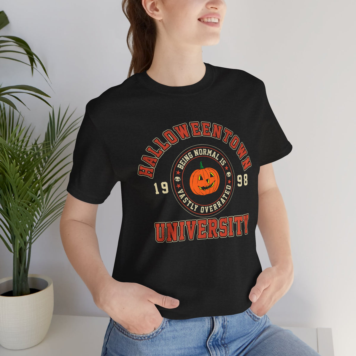Halloween Town University Unisex Jersey Short Sleeve Tee