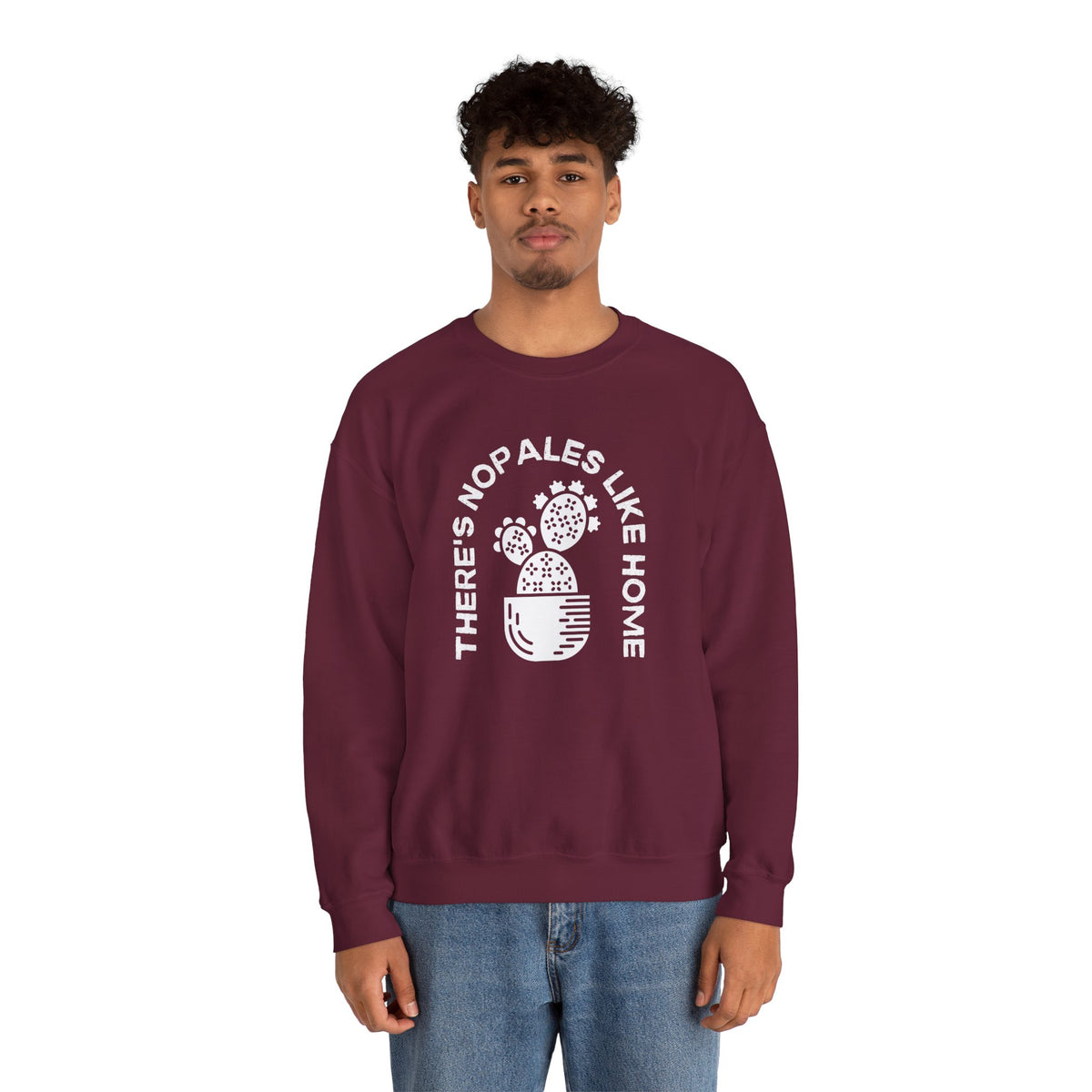There's Nopales Like Home Unisex Heavy Blend™ Crewneck Sweatshirt