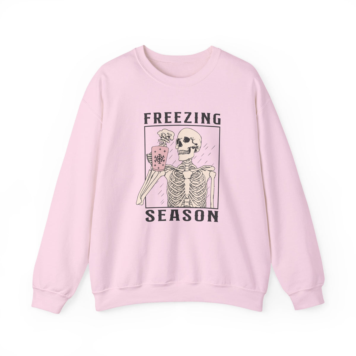 Freezing Season Skeleton Unisex Heavy Blend™ Crewneck Sweatshirt