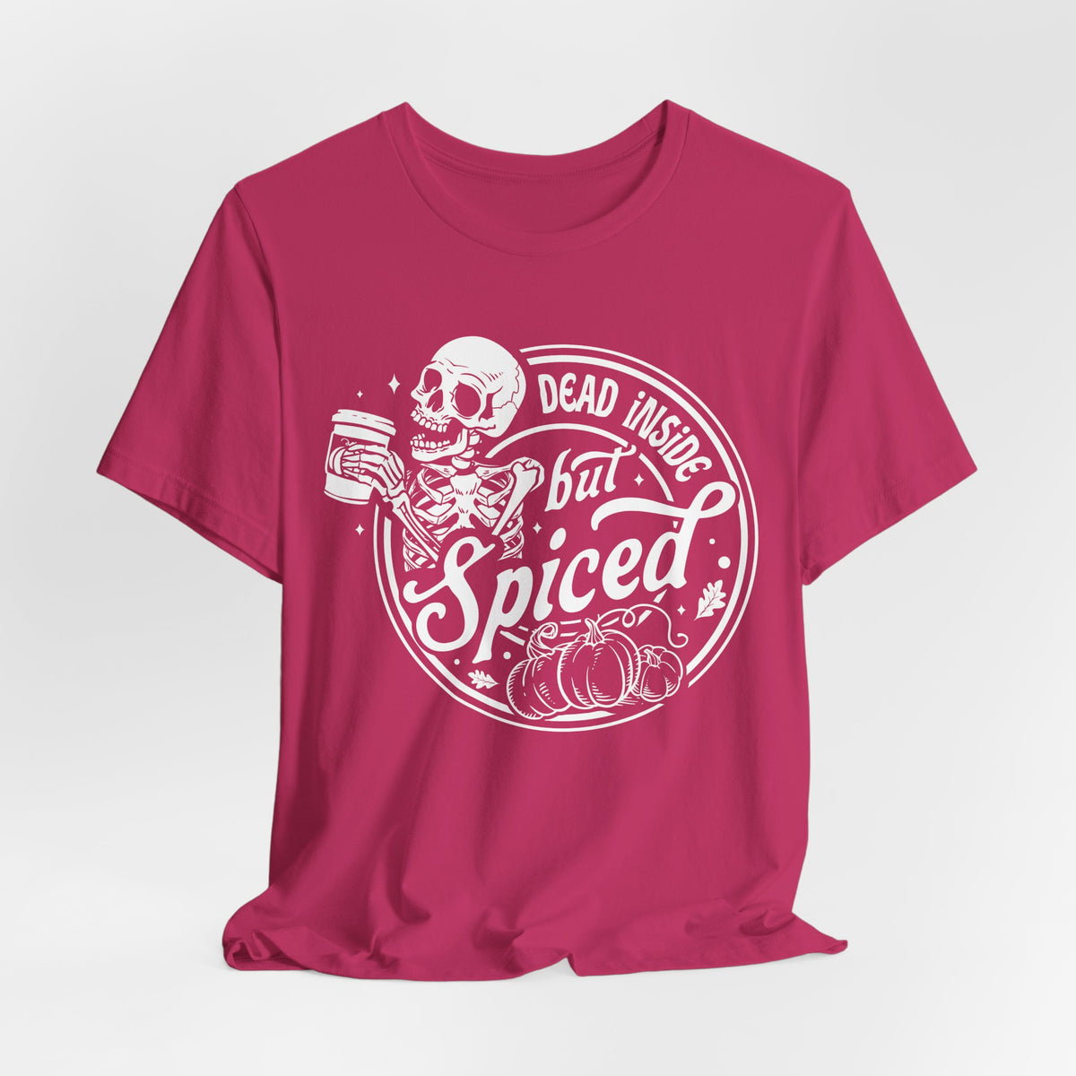 Dead Inside but Spiced Unisex Jersey Short Sleeve Tee