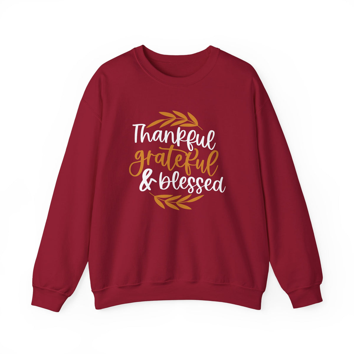 Thankful Grateful Blessed Unisex Heavy Blend™ Crewneck Sweatshirt