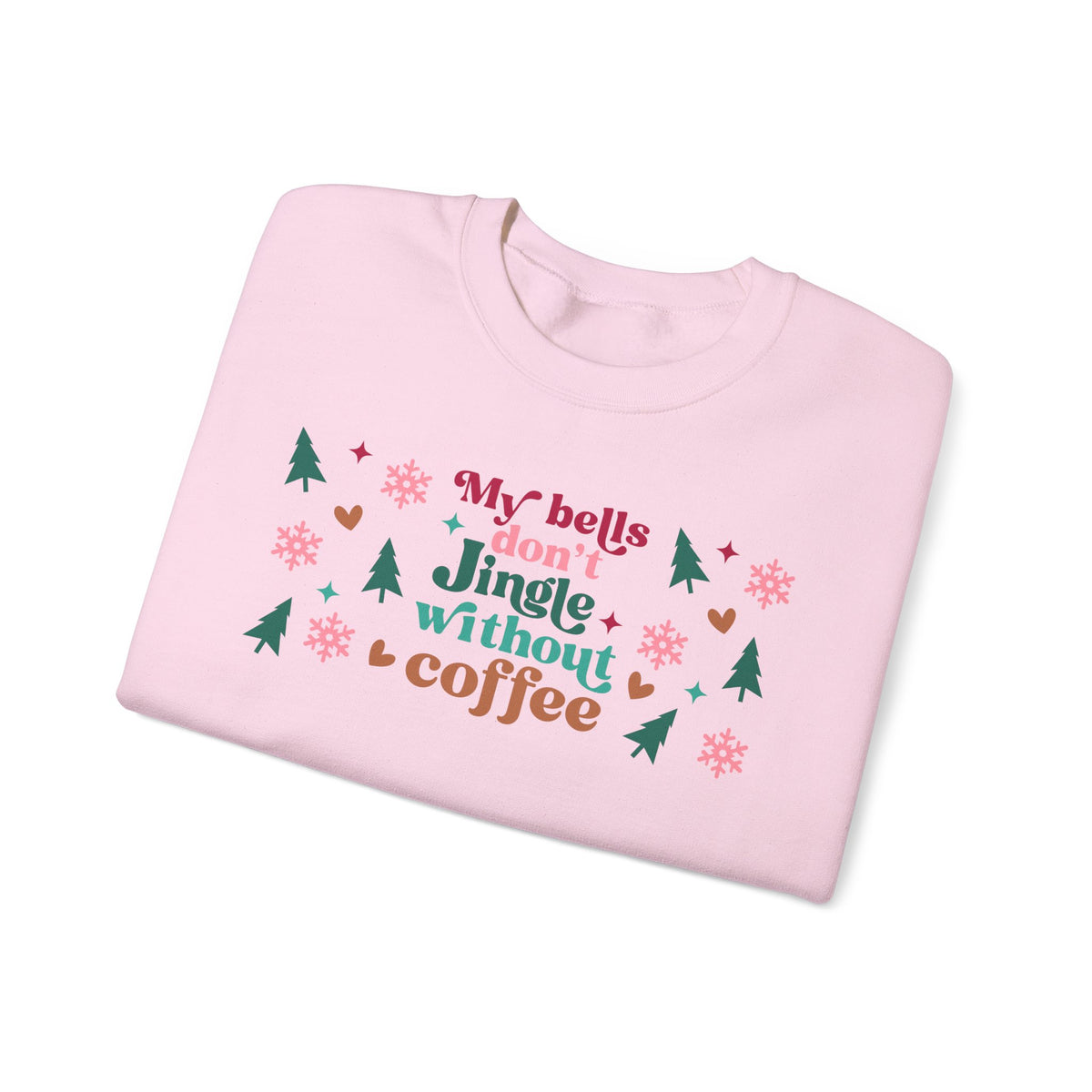 My Bells Don't Jingle without Coffee Unisex Heavy Blend™ Crewneck Sweatshirt