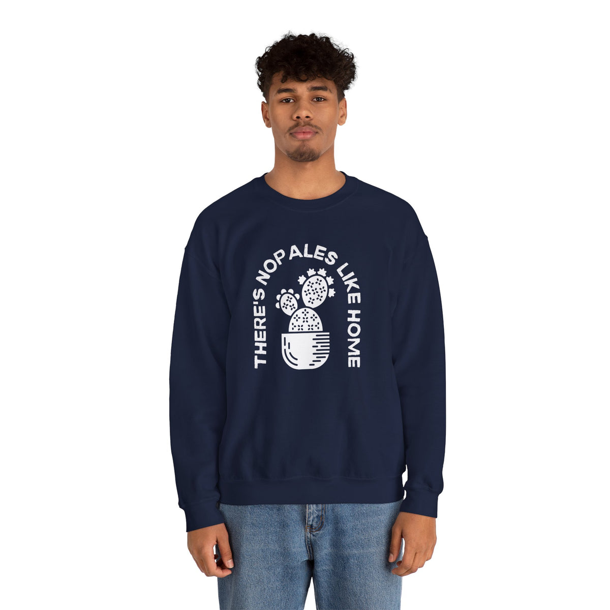 There's Nopales Like Home Unisex Heavy Blend™ Crewneck Sweatshirt