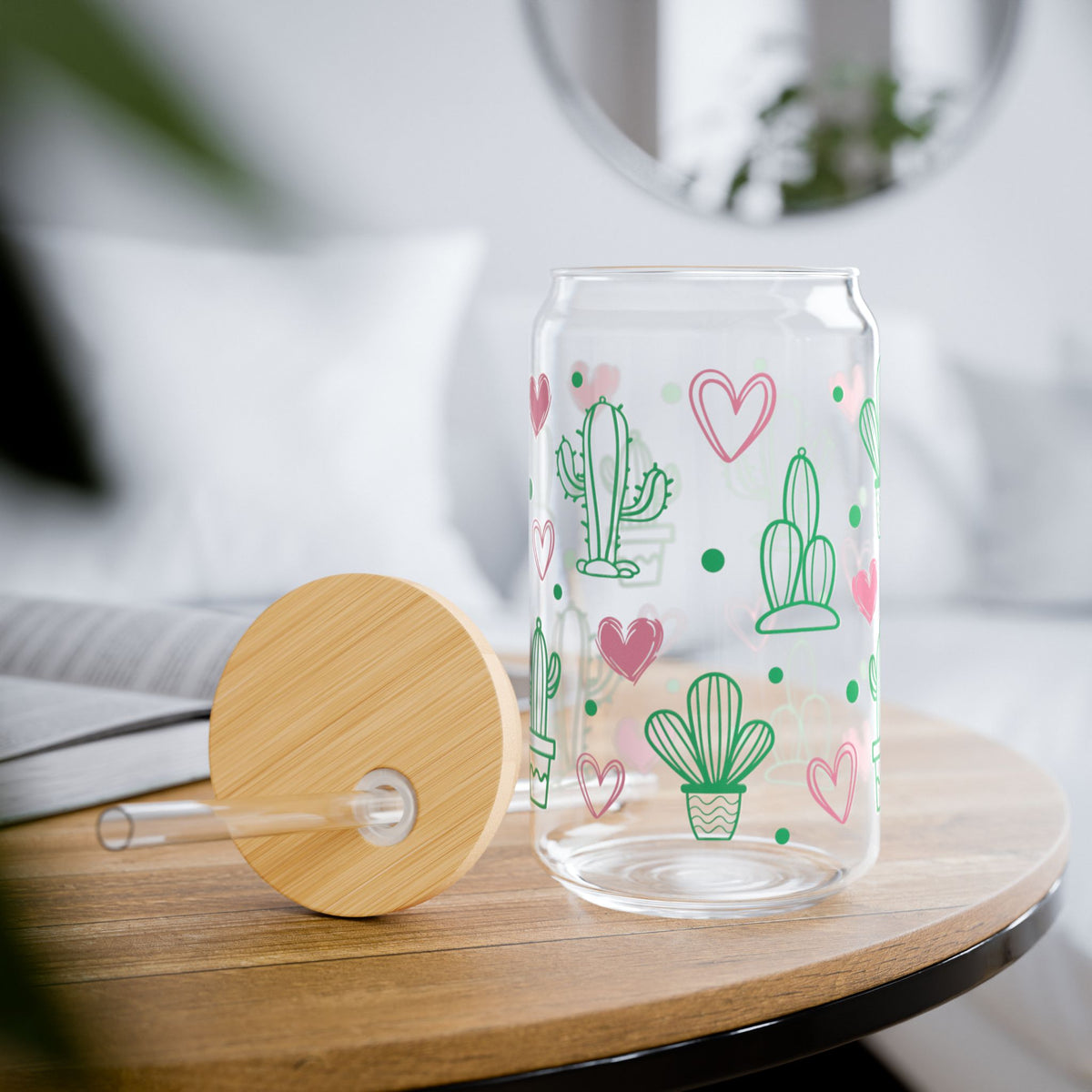Cactus Love Sipper Glass, 16oz