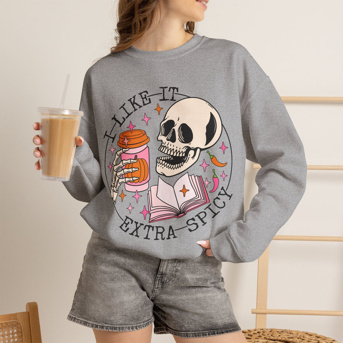 I Like It Extra Spicy Unisex Heavy Blend™ Crewneck Sweatshirt
