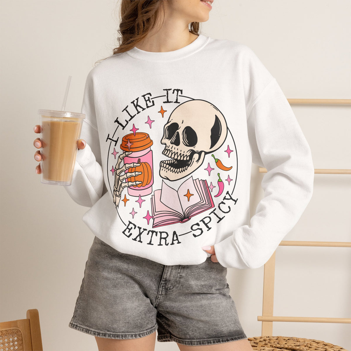 I Like It Extra Spicy Unisex Heavy Blend™ Crewneck Sweatshirt