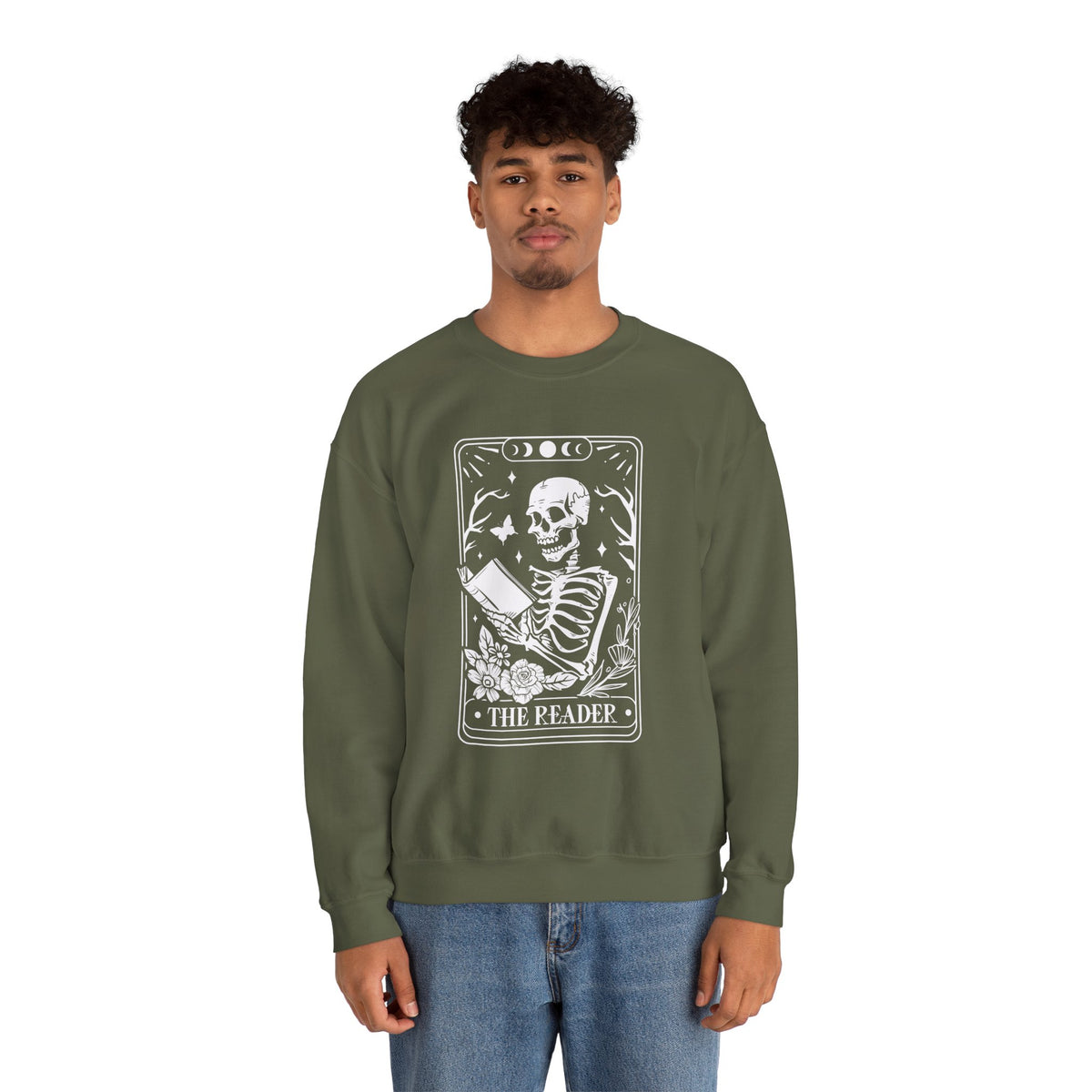 The Reader Tarot Unisex Heavy Blend™ Crewneck Sweatshirt