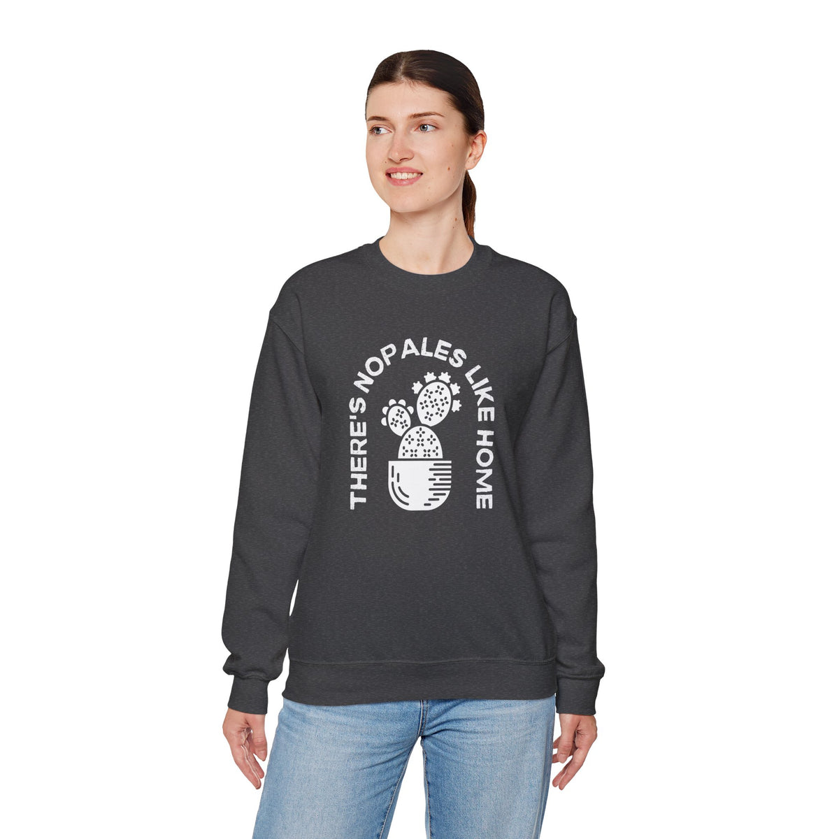 There's Nopales Like Home Unisex Heavy Blend™ Crewneck Sweatshirt
