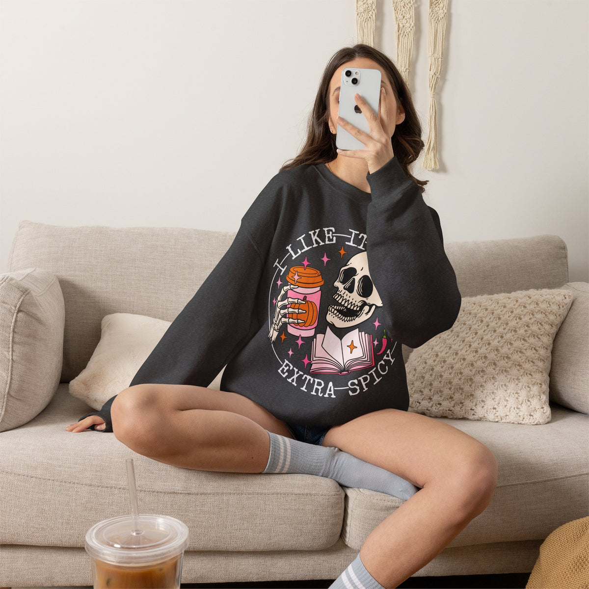 I Like It Extra Spicy Unisex Heavy Blend™ Crewneck Sweatshirt