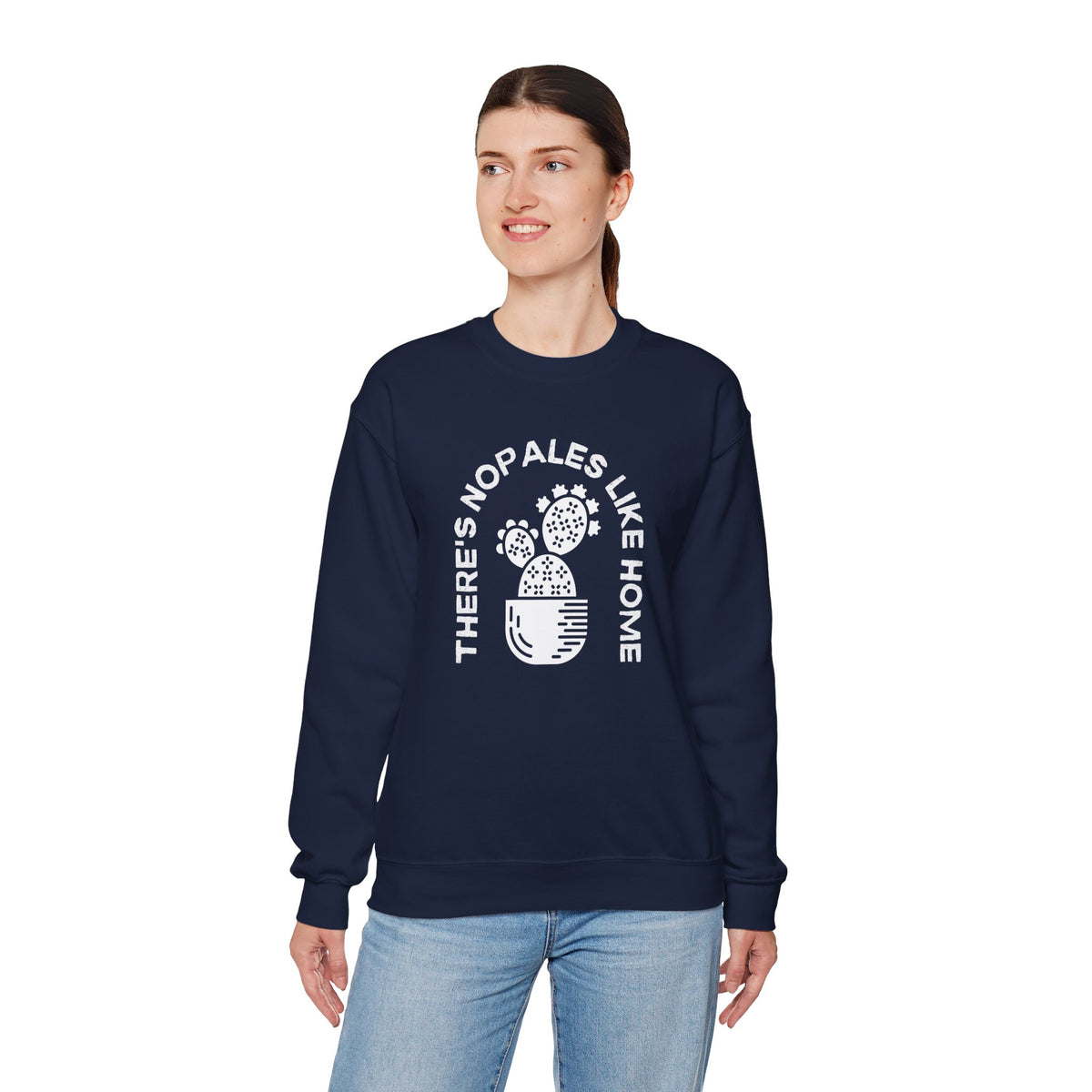 There's Nopales Like Home Unisex Heavy Blend™ Crewneck Sweatshirt