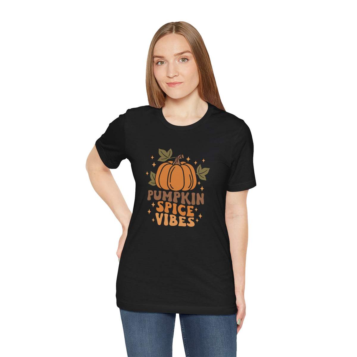 Pumpkin Spice Vibes Unisex Jersey Short Sleeve Tee