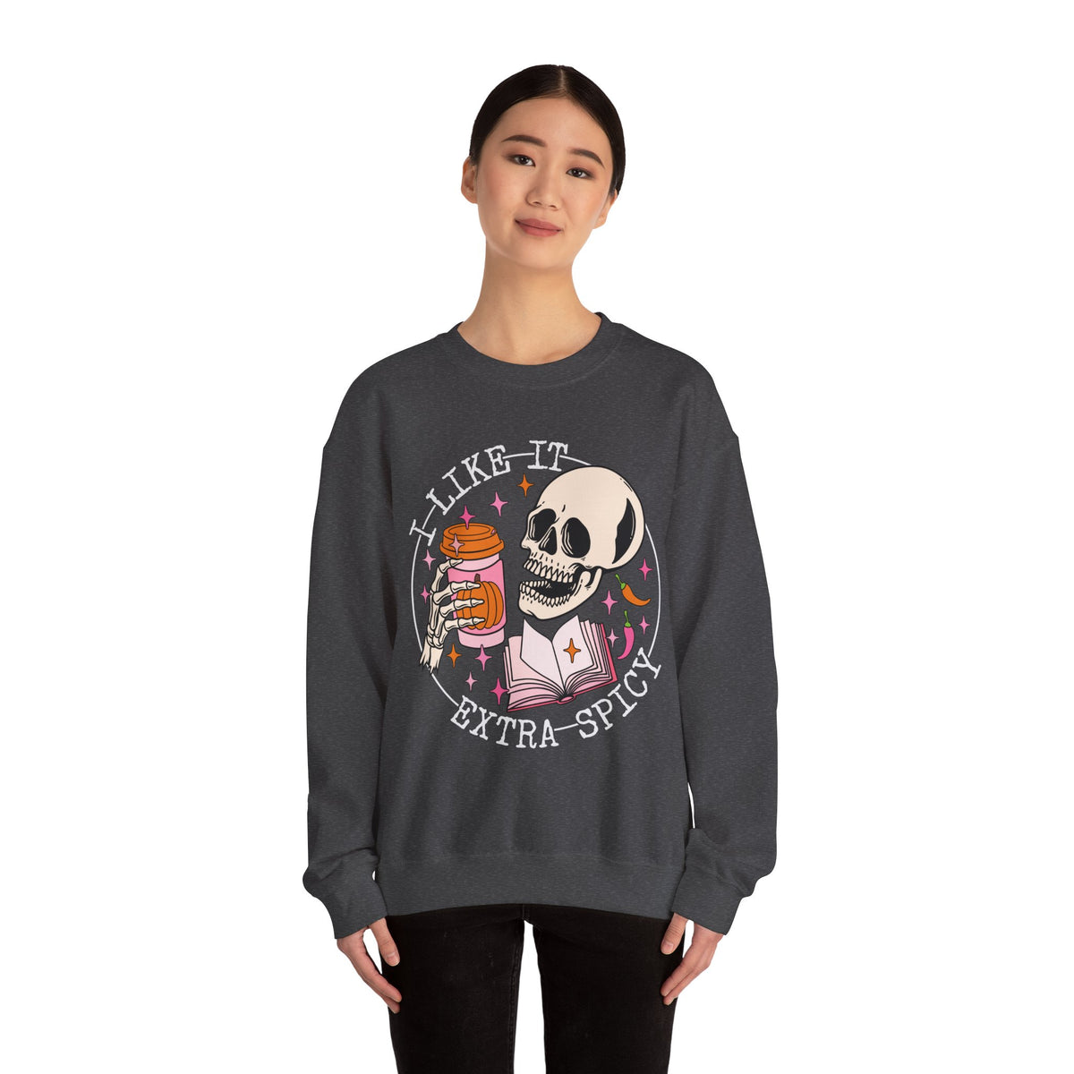 I Like It Extra Spicy Unisex Heavy Blend™ Crewneck Sweatshirt