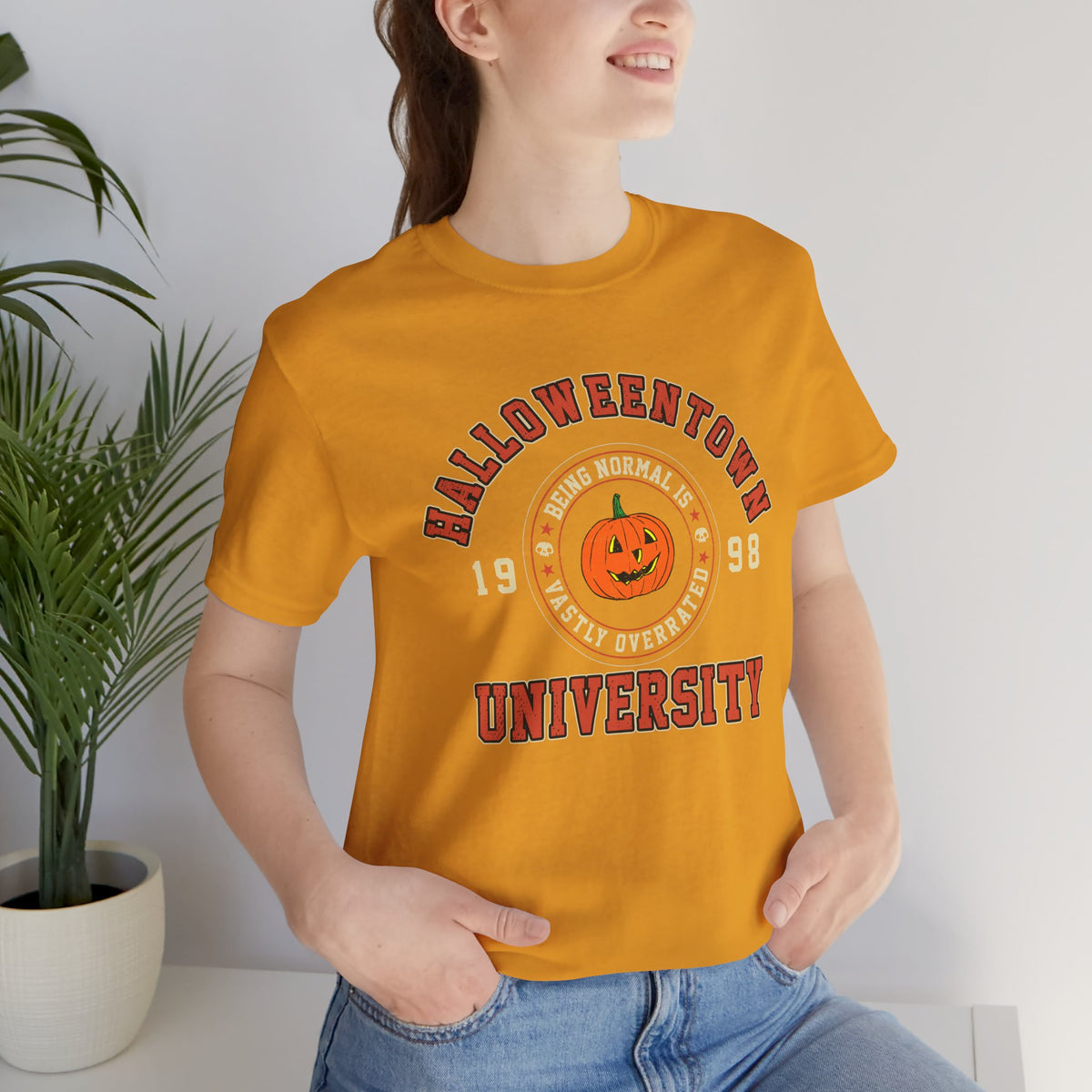 Halloween Town University Unisex Jersey Short Sleeve Tee