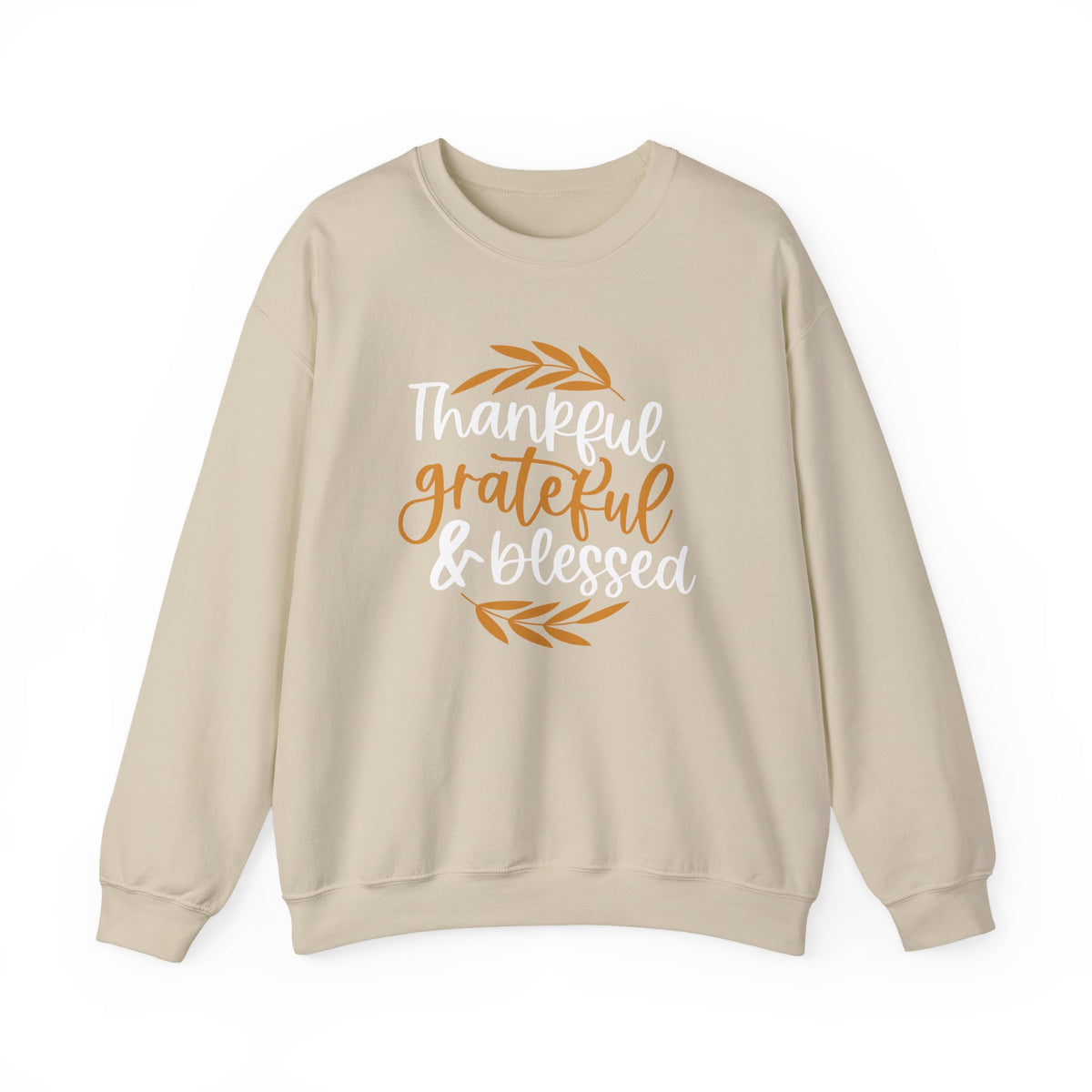 Thankful Grateful Blessed Unisex Heavy Blend™ Crewneck Sweatshirt