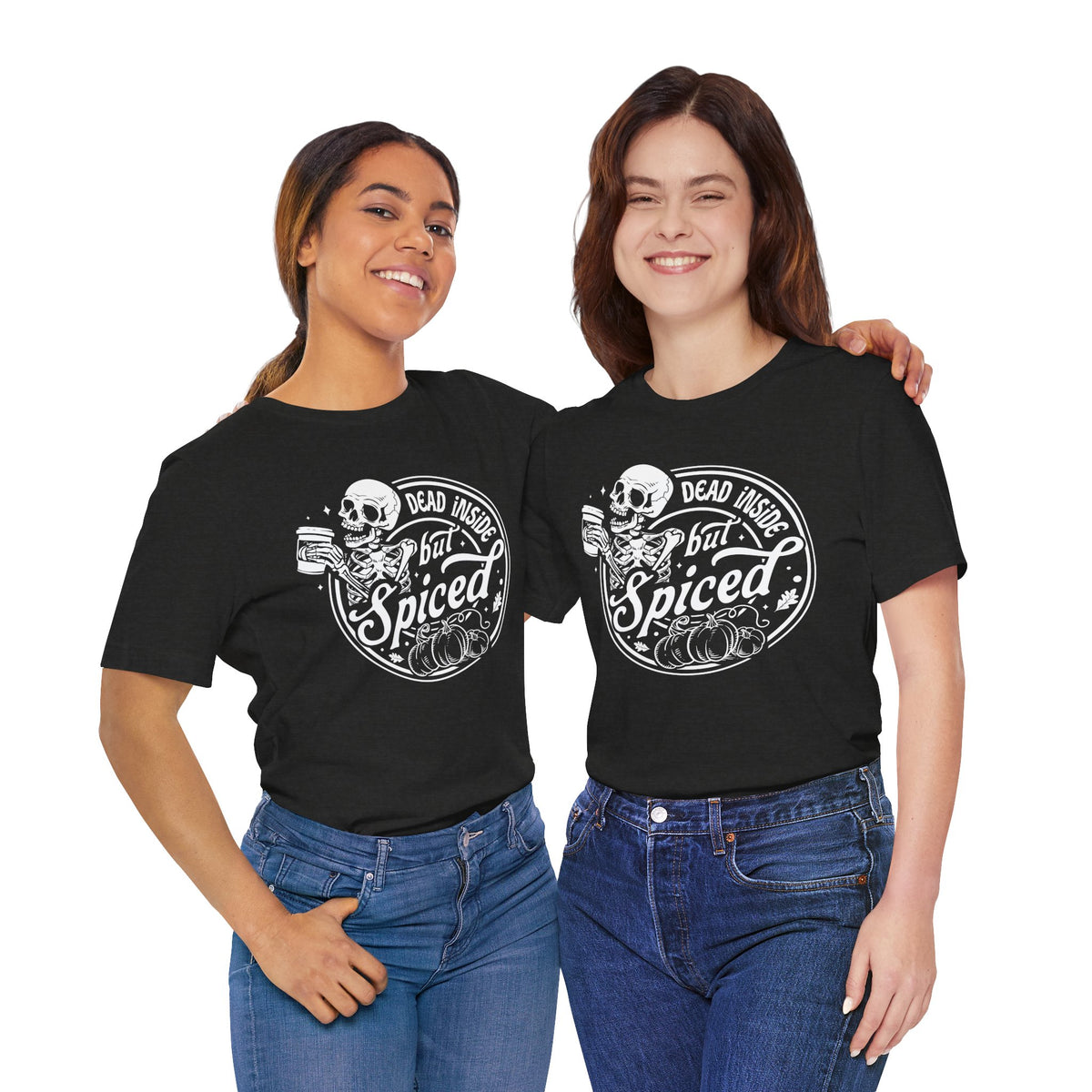 Dead Inside but Spiced Unisex Jersey Short Sleeve Tee