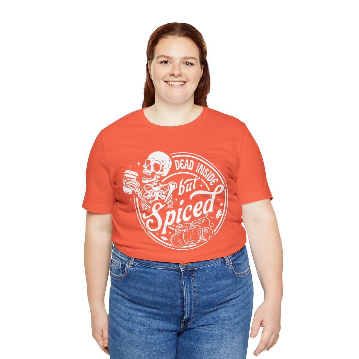 Dead Inside but Spiced Unisex Jersey Short Sleeve Tee