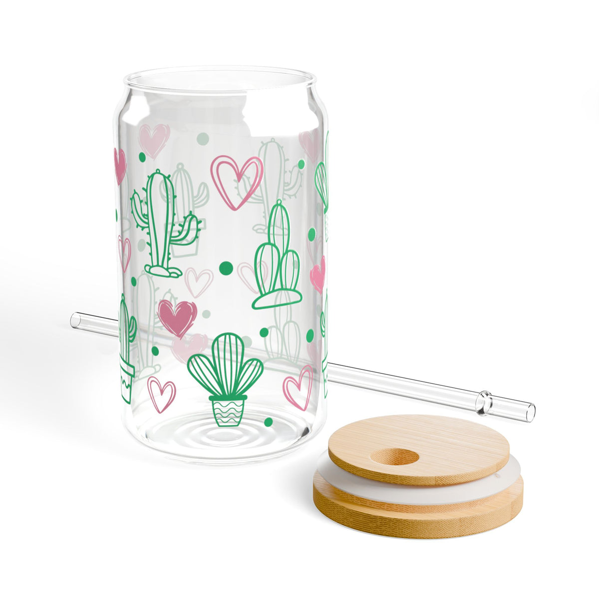 Cactus Love Sipper Glass, 16oz