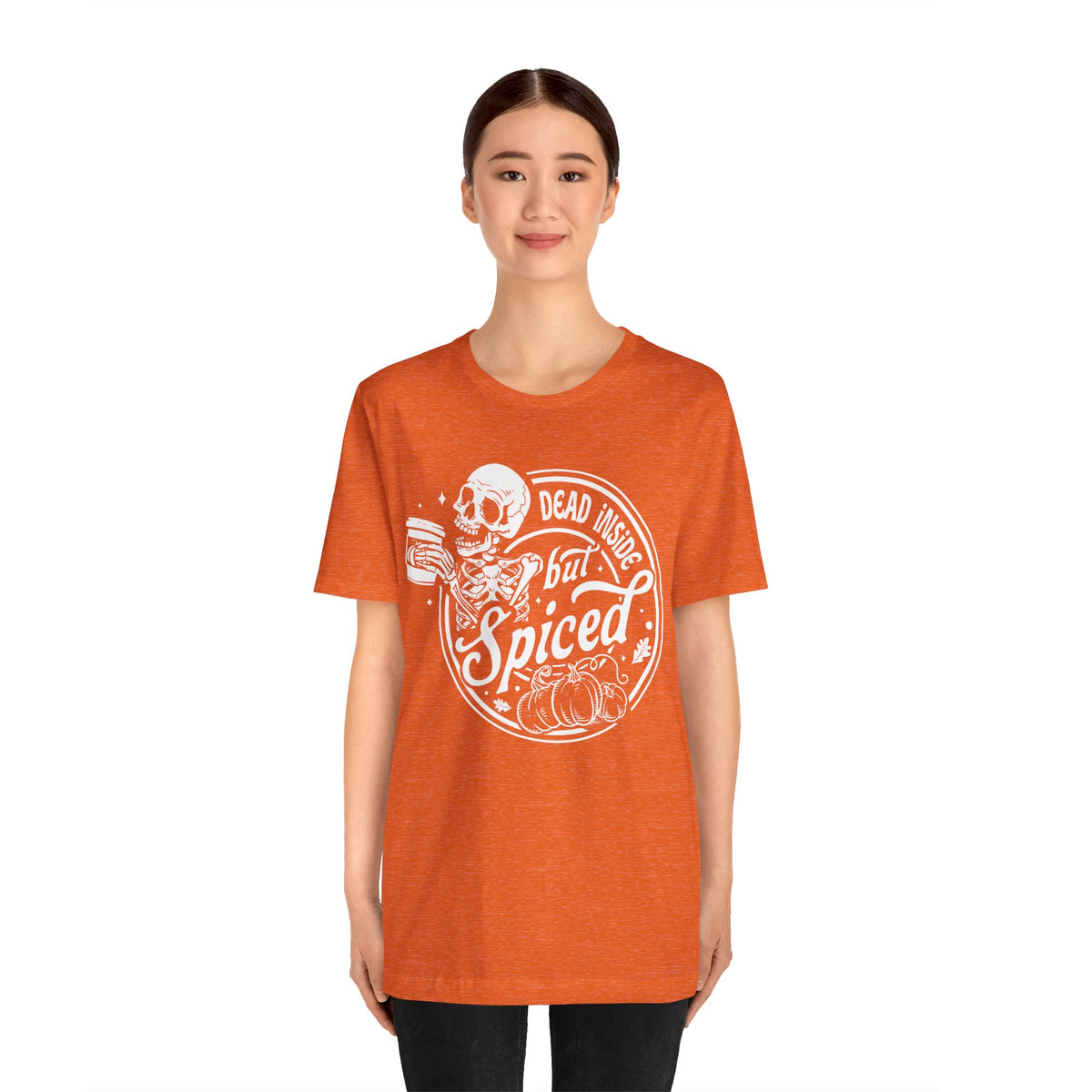 Dead Inside but Spiced Unisex Jersey Short Sleeve Tee