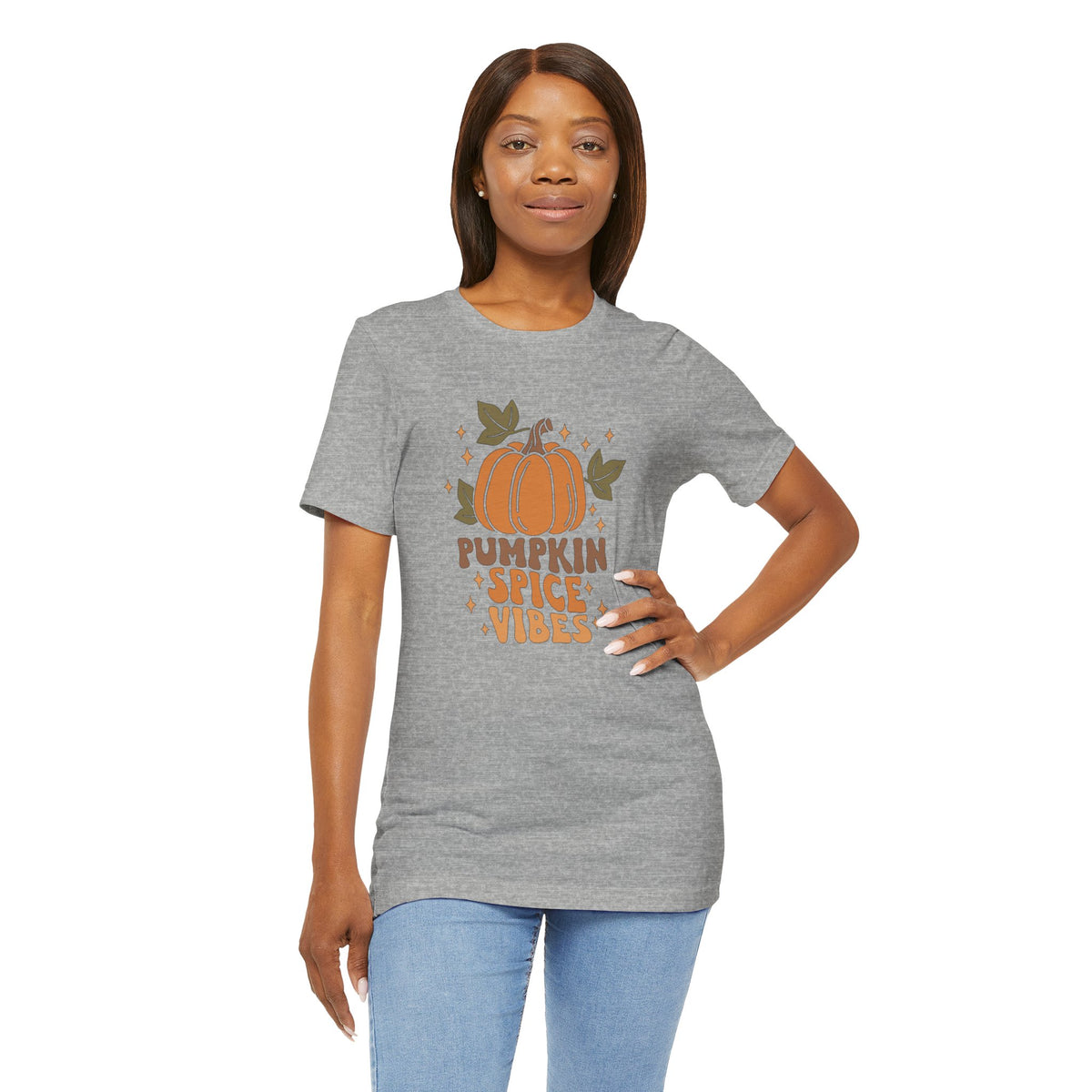 Pumpkin Spice Vibes Unisex Jersey Short Sleeve Tee