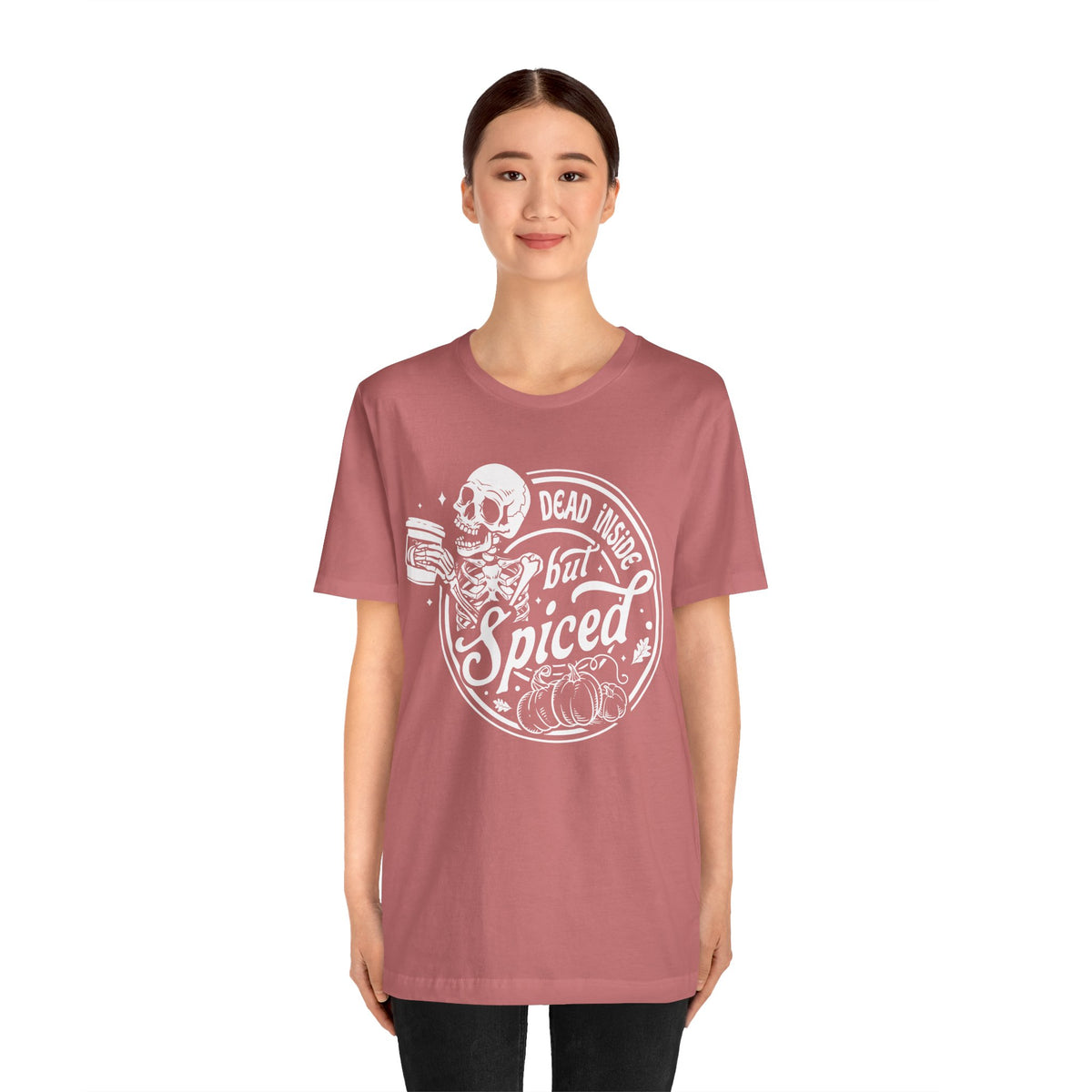 Dead Inside but Spiced Unisex Jersey Short Sleeve Tee