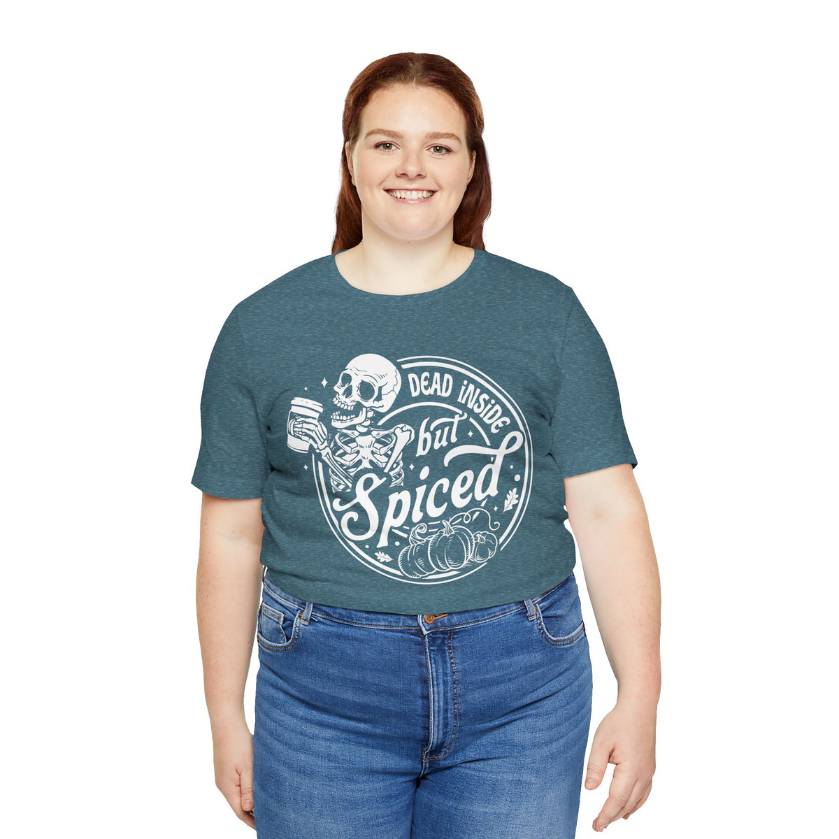 Dead Inside but Spiced Unisex Jersey Short Sleeve Tee