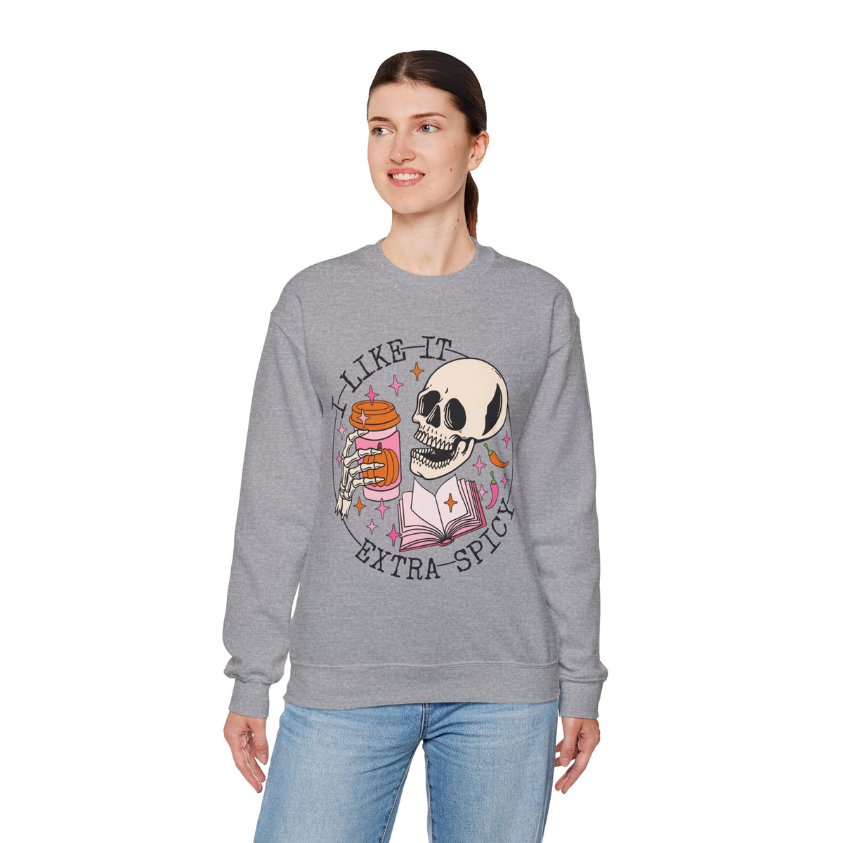I Like It Extra Spicy Unisex Heavy Blend™ Crewneck Sweatshirt