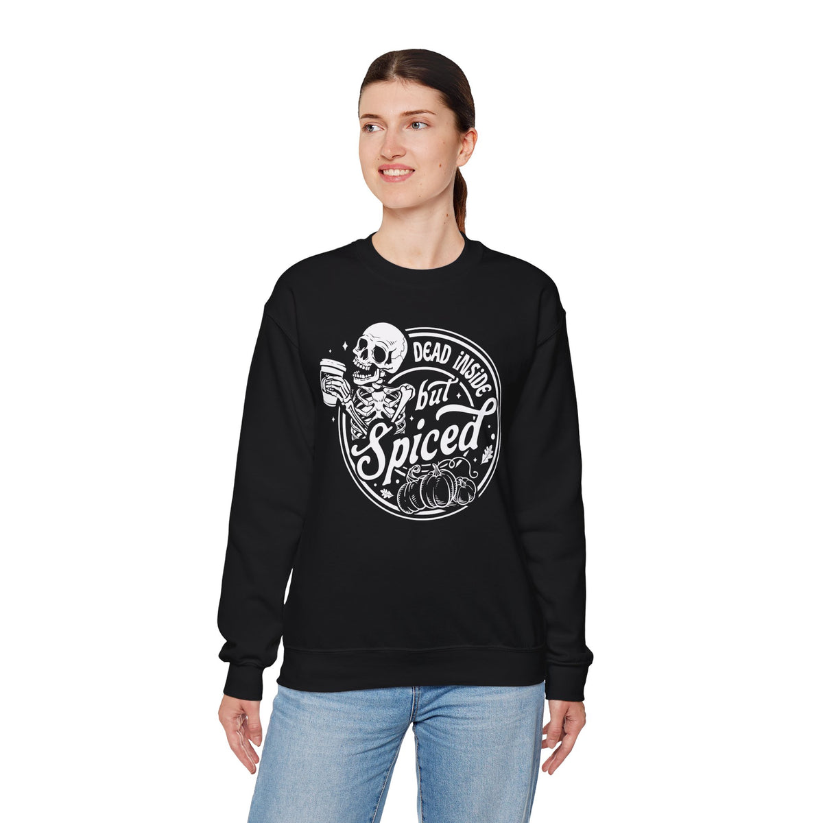Dead Inside but Spiced Unisex Heavy Blend™ Crewneck Sweatshirt