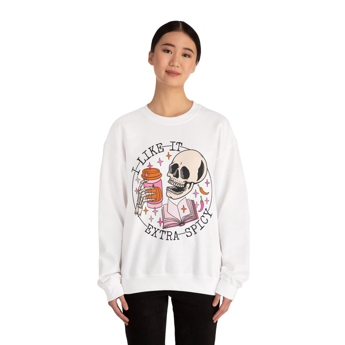 I Like It Extra Spicy Unisex Heavy Blend™ Crewneck Sweatshirt