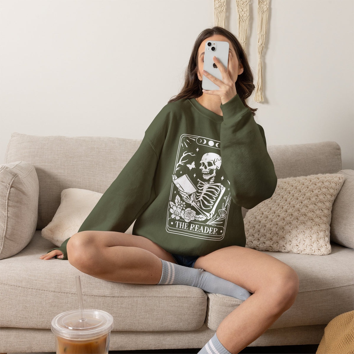 The Reader Tarot Unisex Heavy Blend™ Crewneck Sweatshirt