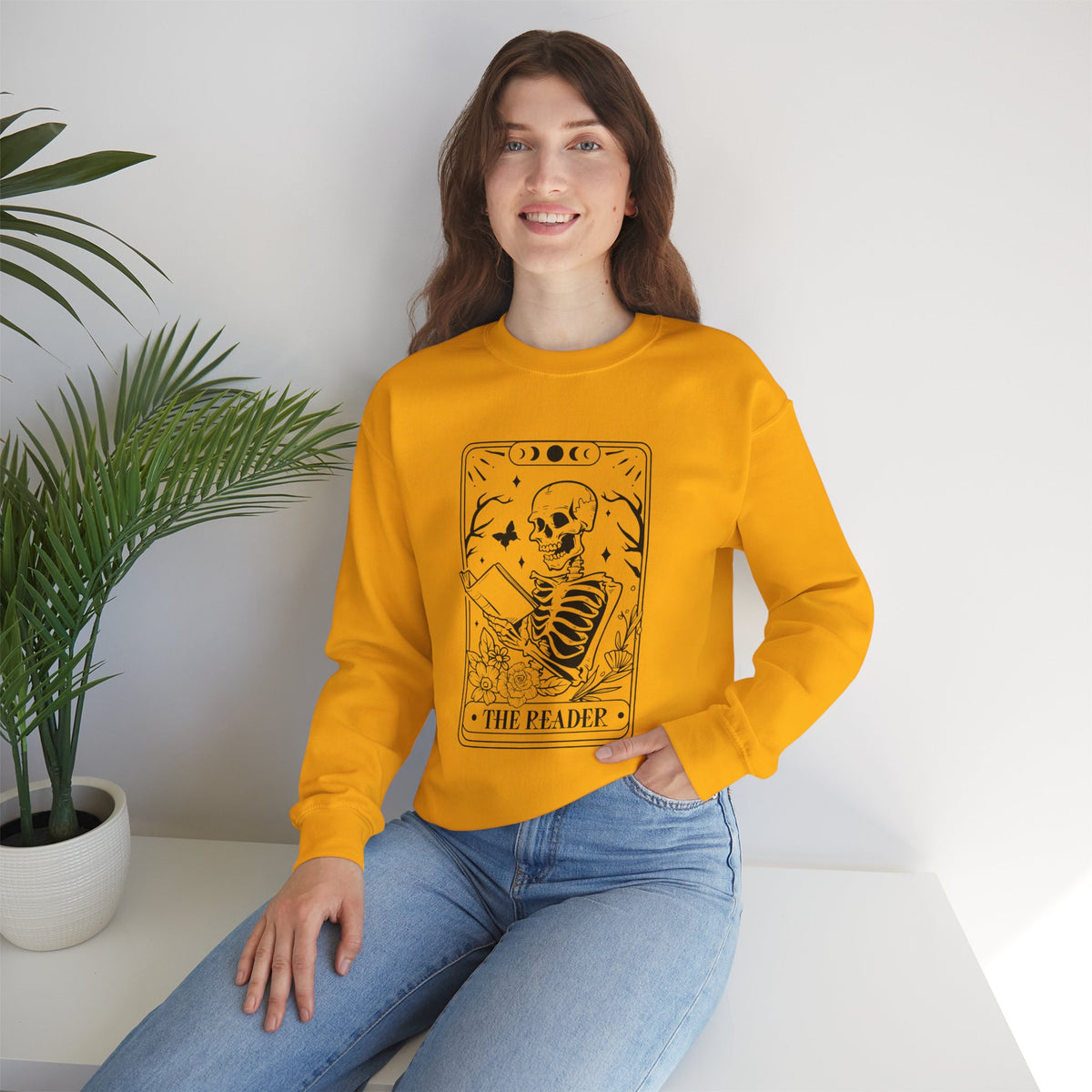 The Reader Tarot Unisex Heavy Blend™ Crewneck Sweatshirt