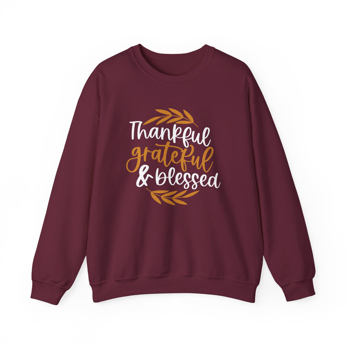 Thankful Grateful Blessed Unisex Heavy Blend™ Crewneck Sweatshirt