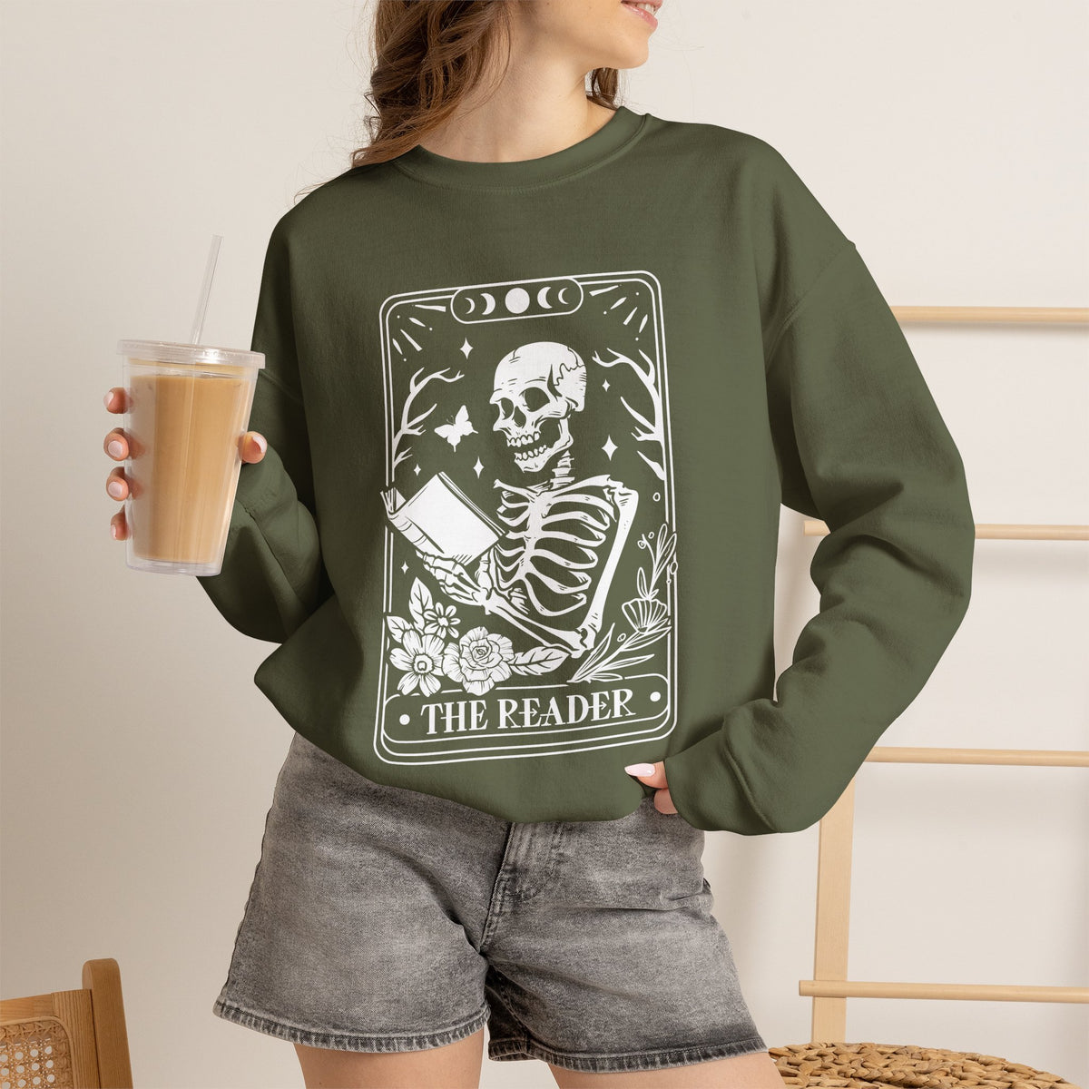 The Reader Tarot Unisex Heavy Blend™ Crewneck Sweatshirt