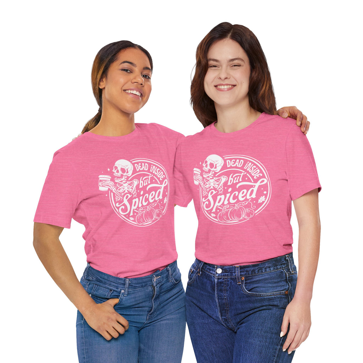Dead Inside but Spiced Unisex Jersey Short Sleeve Tee