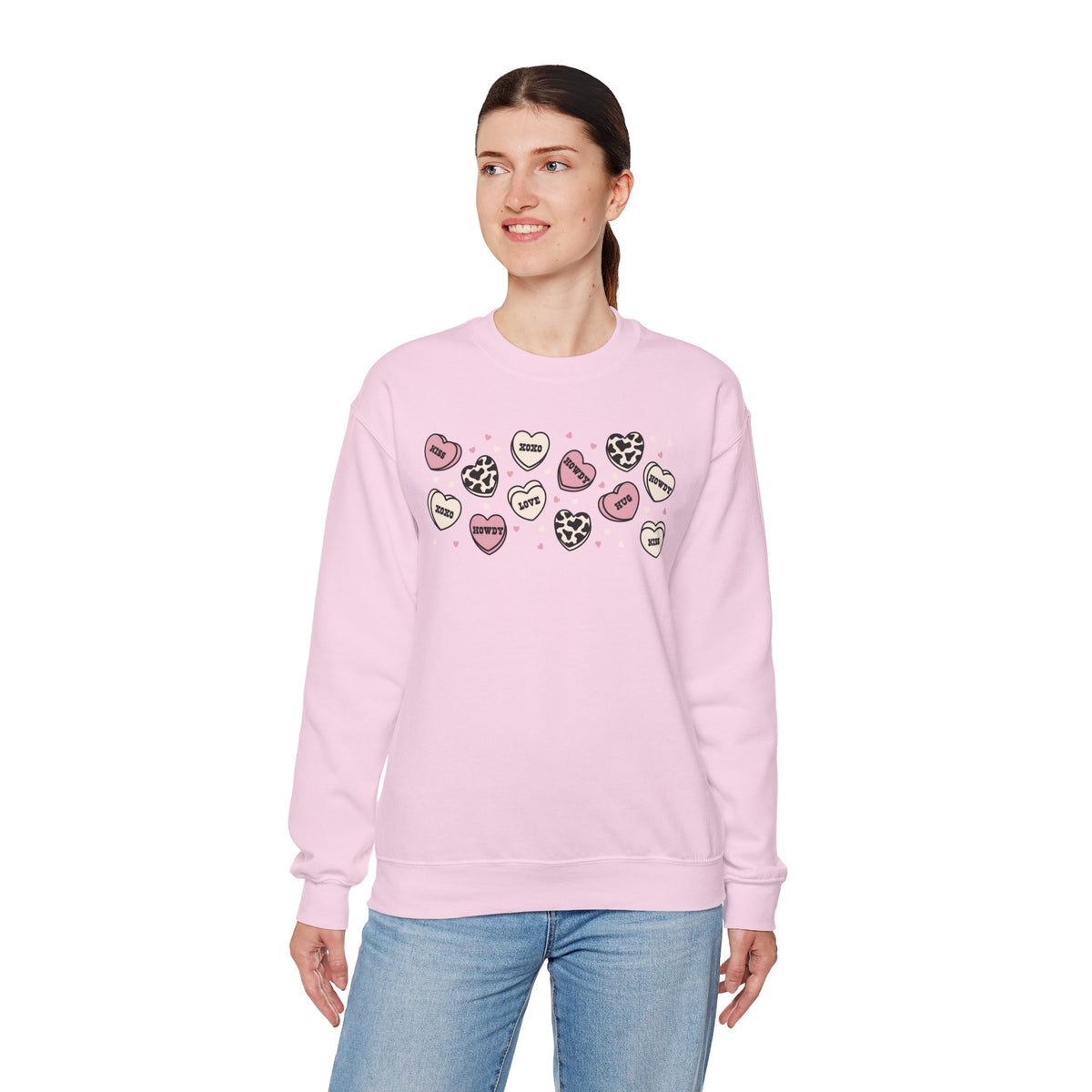 Cowboy Candy Hearts Unisex Heavy Blend™ Crewneck Sweatshirt