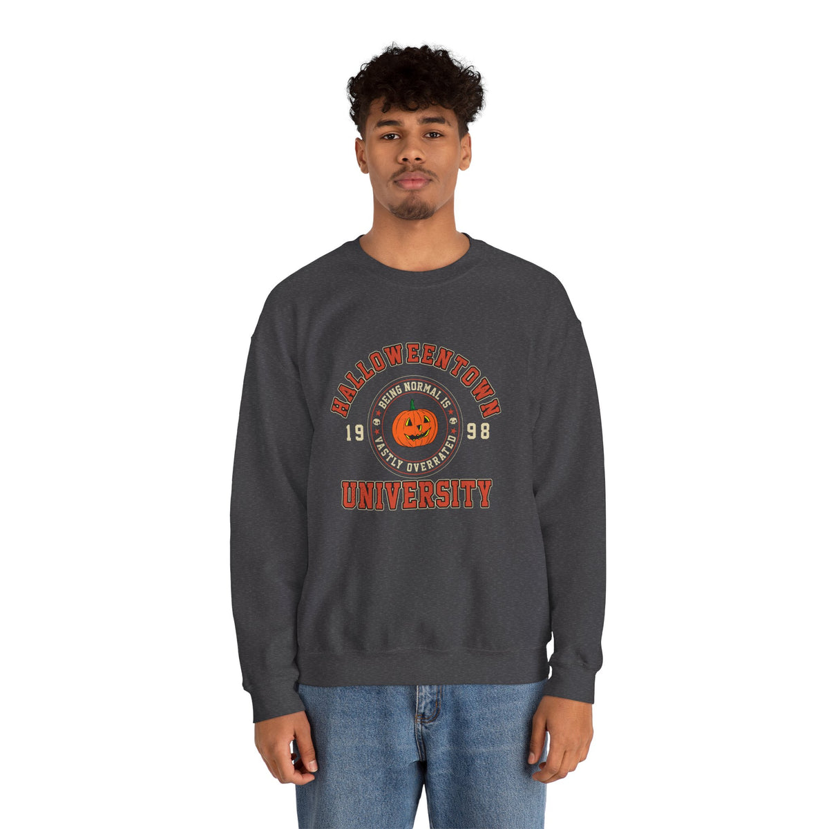Halloween Town University Unisex Heavy Blend™ Crewneck Sweatshirt