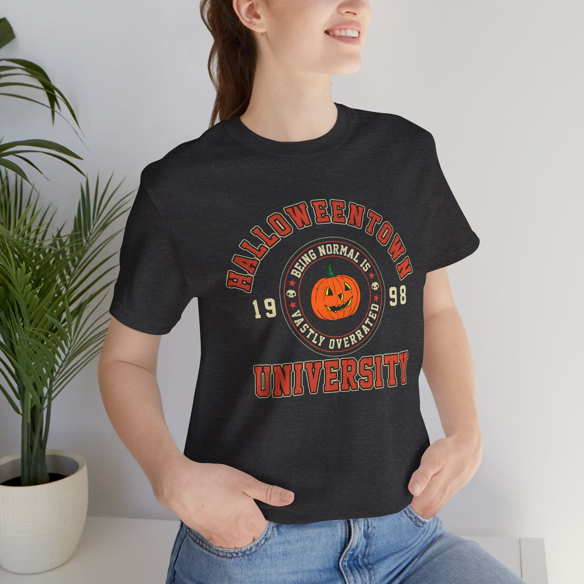 Halloween Town University Unisex Jersey Short Sleeve Tee