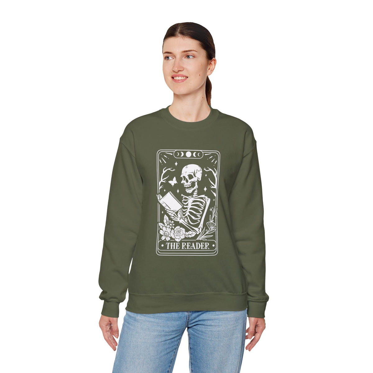 The Reader Tarot Unisex Heavy Blend™ Crewneck Sweatshirt