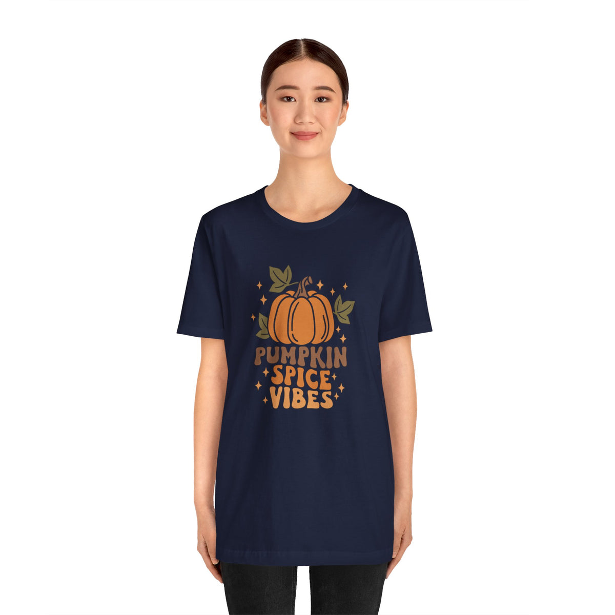 Pumpkin Spice Vibes Unisex Jersey Short Sleeve Tee